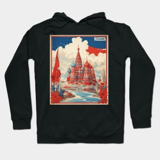 Far East Russia Vintage Tourism Poster Hoodie